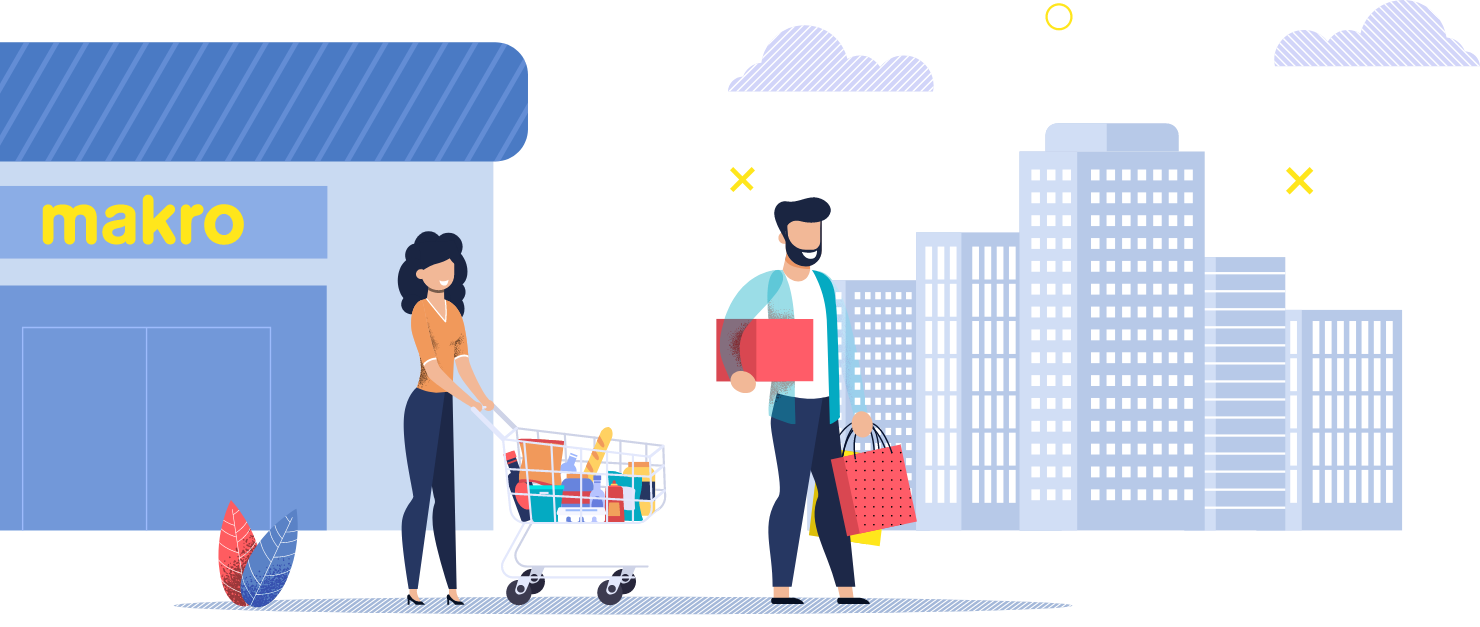 makro outlet illustration